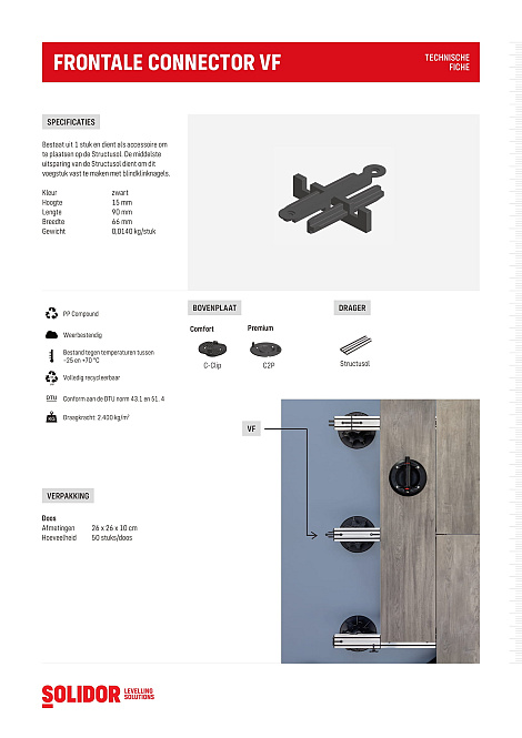 Structusol connector VF frontaal
