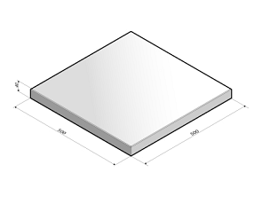 Tegel 50x50x4 cm komo