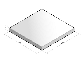 Tegel 60x60x5 cm komo